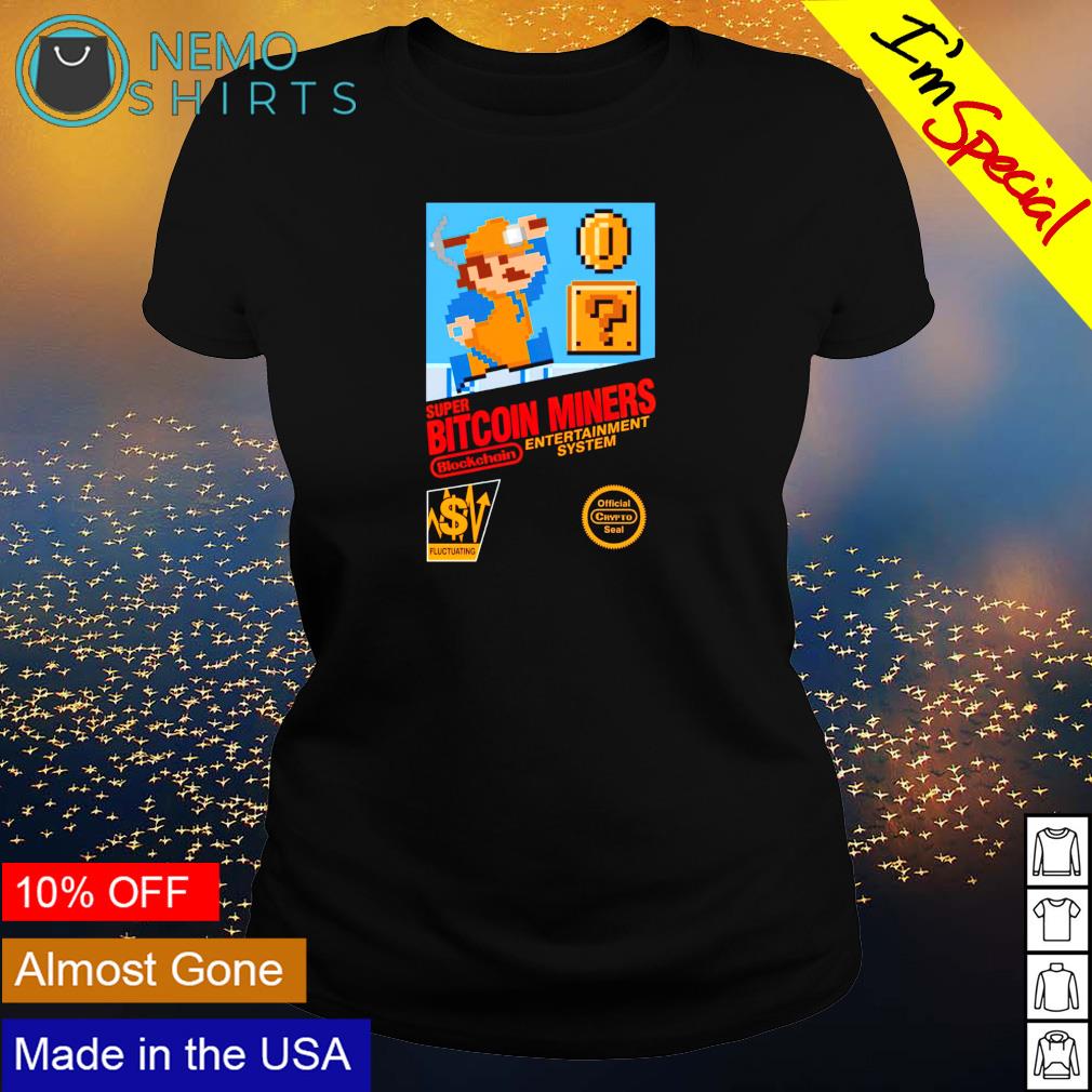 Mario Bros super bitcoin miners shirt, tee, tops & Apparel