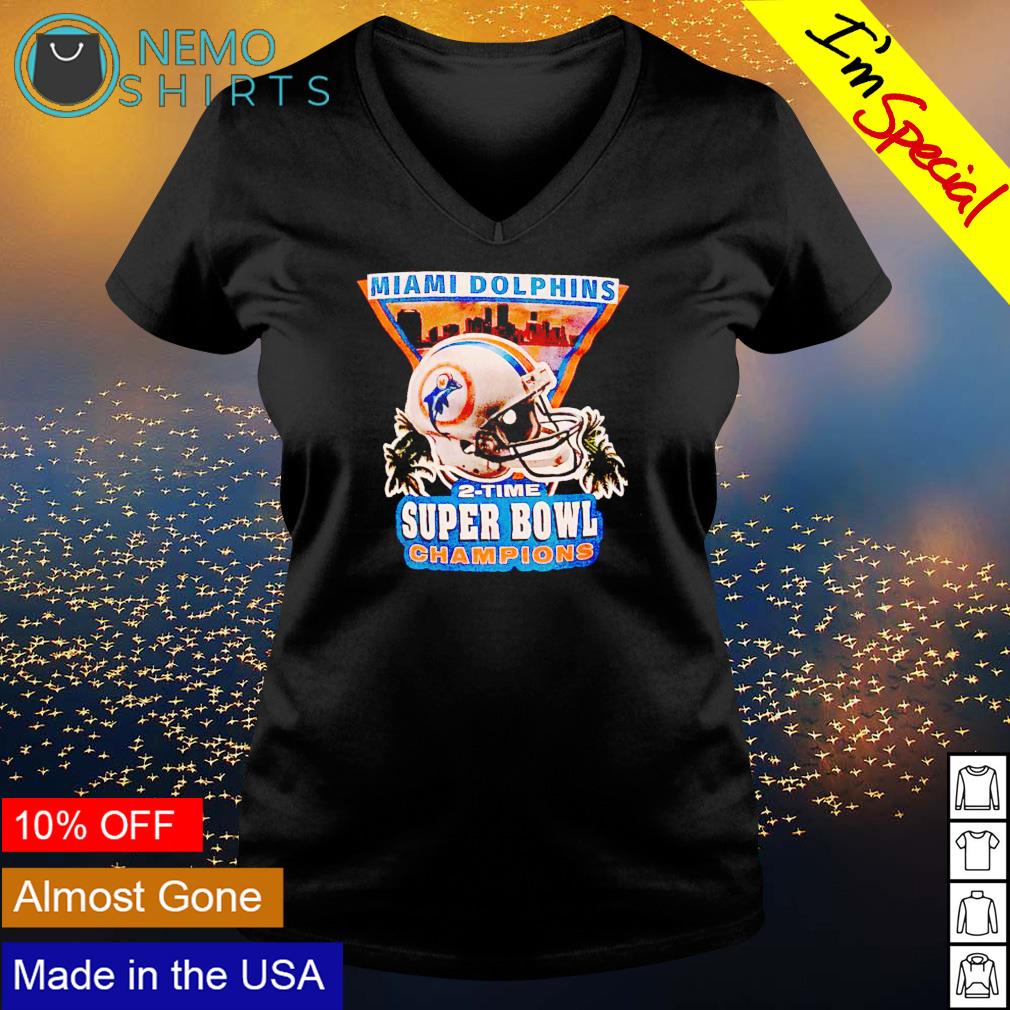 Miami Dolphins 2-time super bowl champions shirt, hoodie, sweater and  v-neck t-shirt