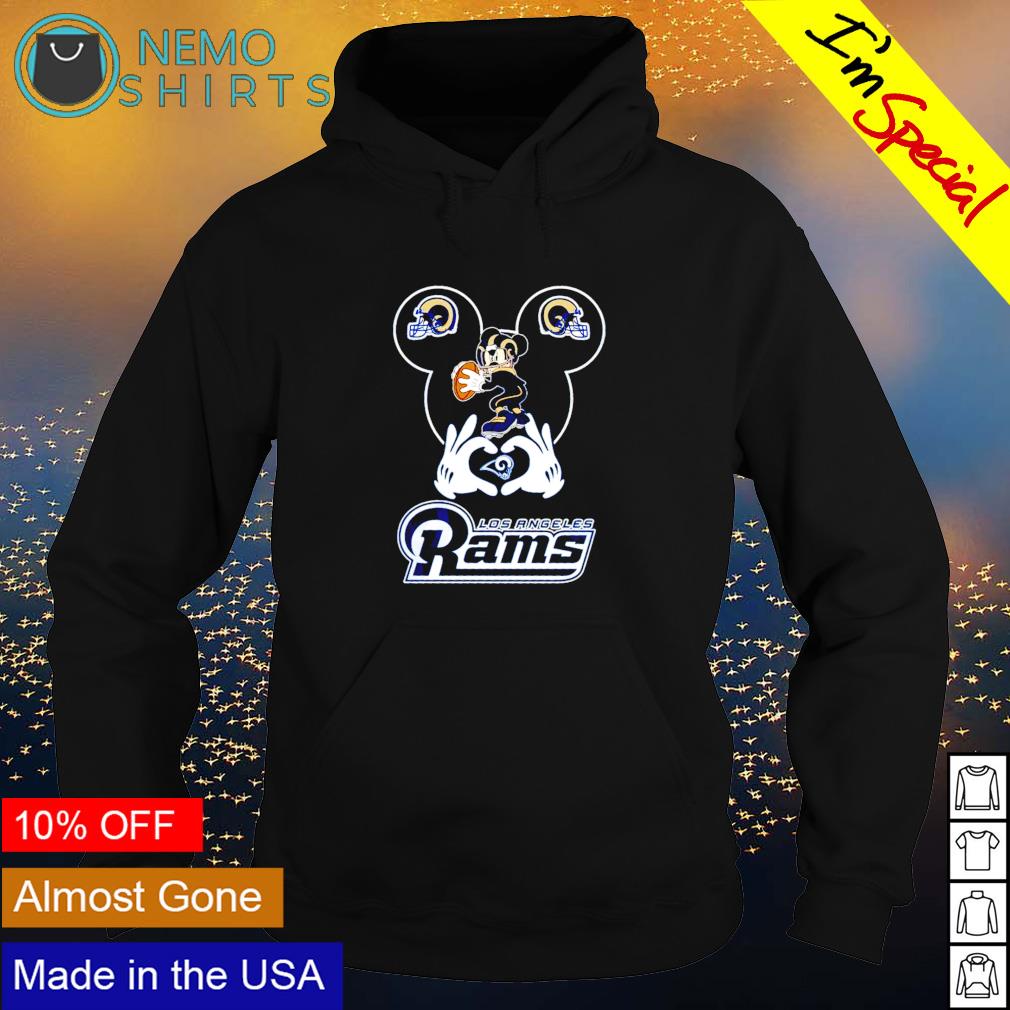 I Love The Rams Mickey Mouse Los Angeles Rams Youth T-Shirt 