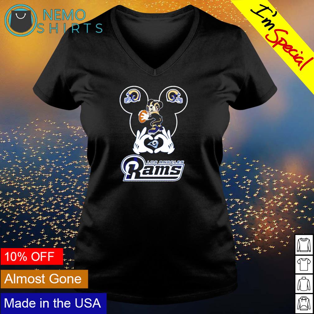 I Love The Rams Mickey Mouse Los Angeles Rams Youth T-Shirt 