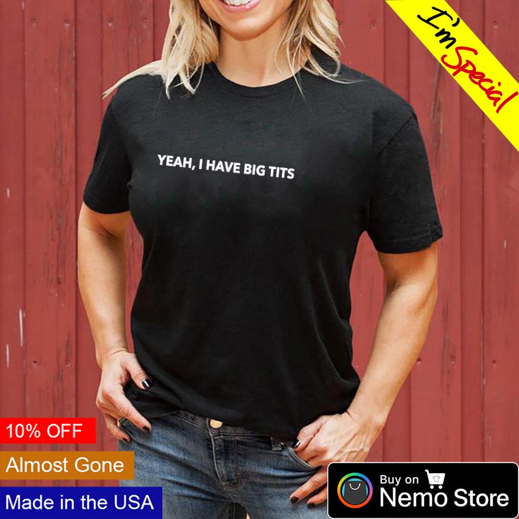 Big tits in a t-shirt