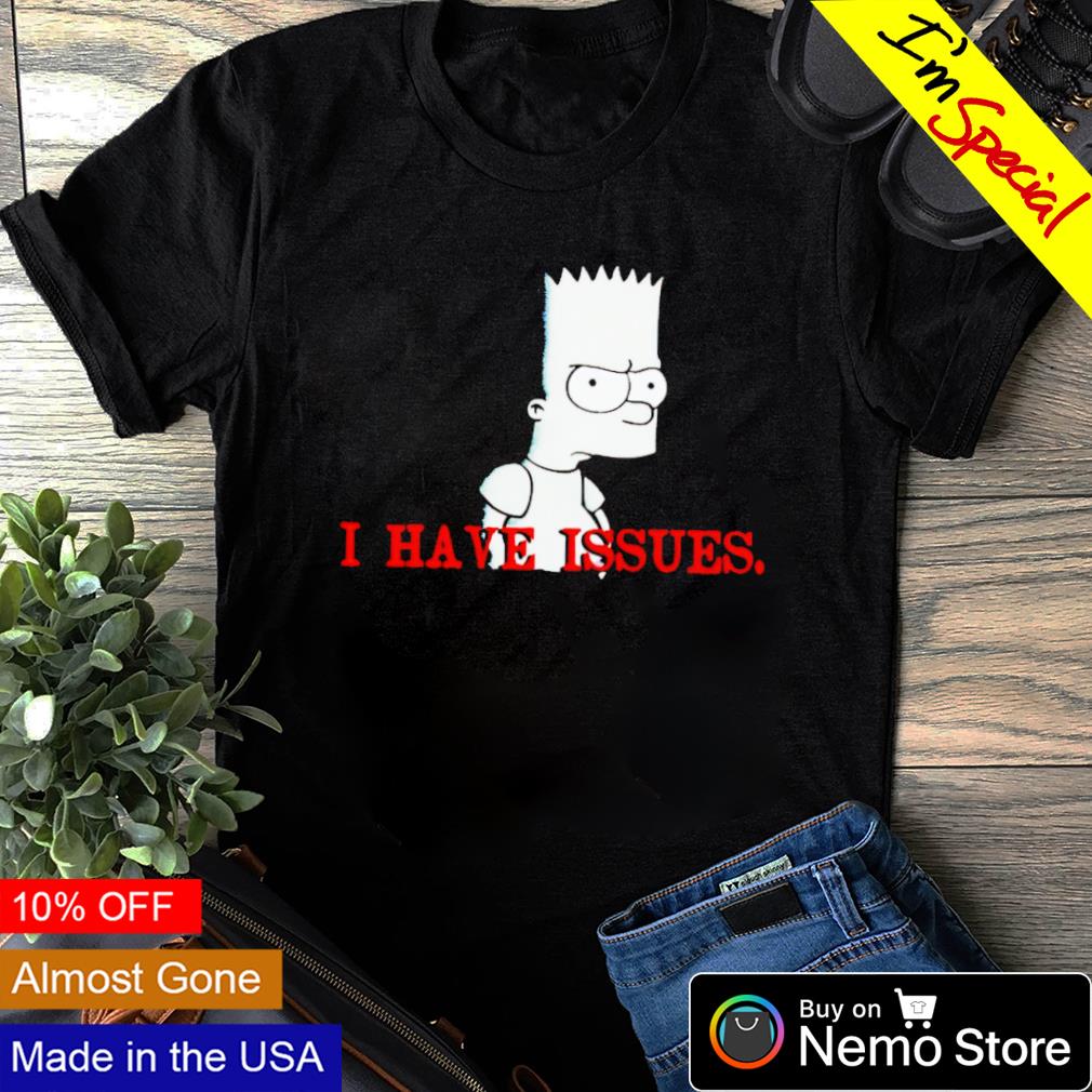 Bart Simpson Looking t-shirt mockup template