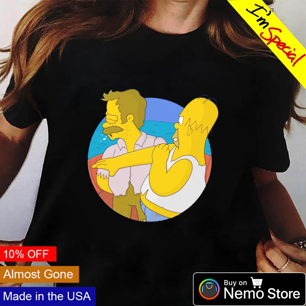 bevestigen Controversieel pastel Homer Simpson slapped Ned Flanders shirt, hoodie, sweater and v-neck t-shirt