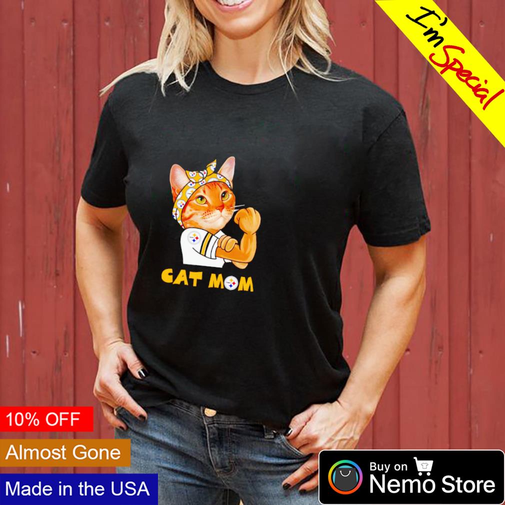 Pittsburgh Steelers strong cat Mom shirt, hoodie, sweater and v-neck t-shirt