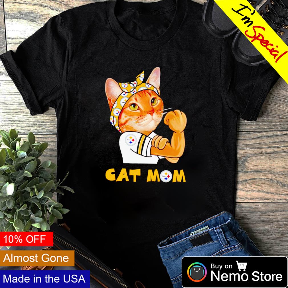 Pittsburgh Steelers strong cat Mom shirt, hoodie, sweater and v-neck t-shirt