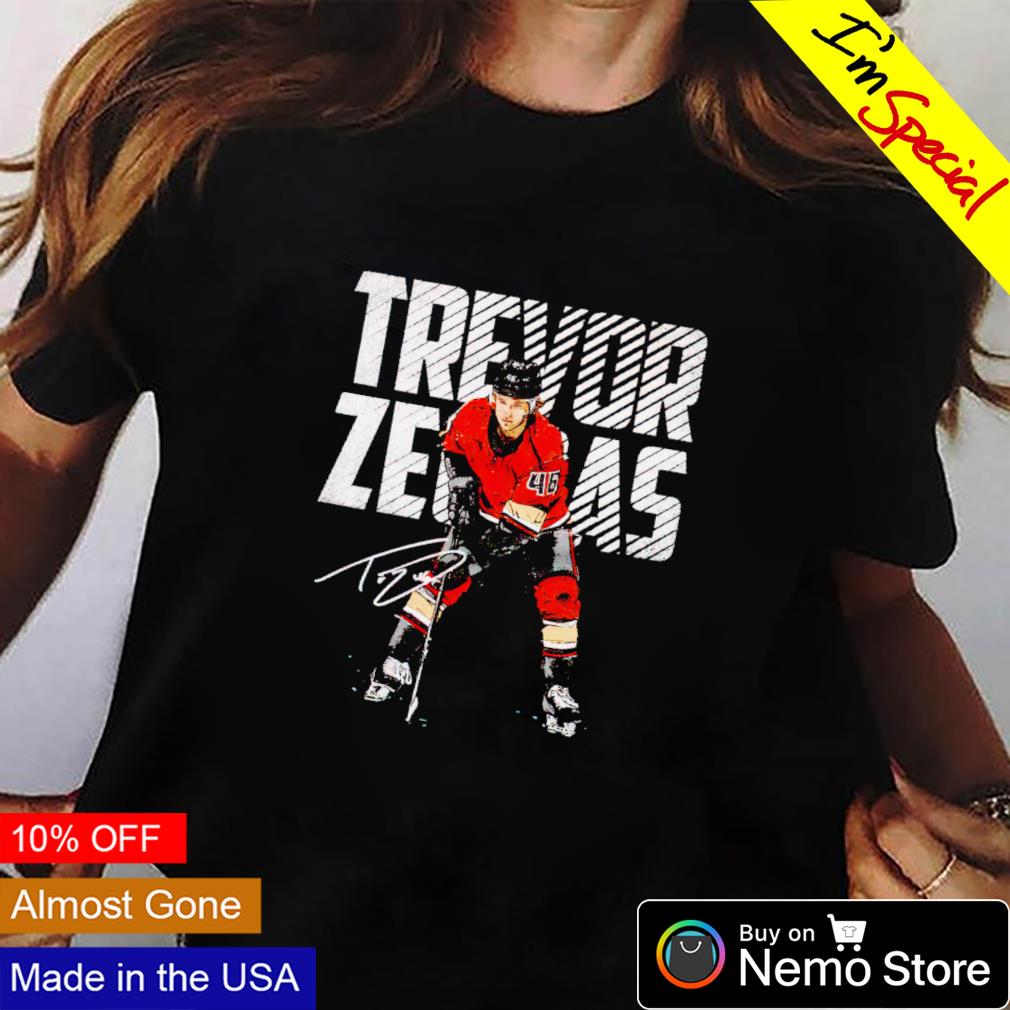 Trevor Zegras Anaheim Bold shirt