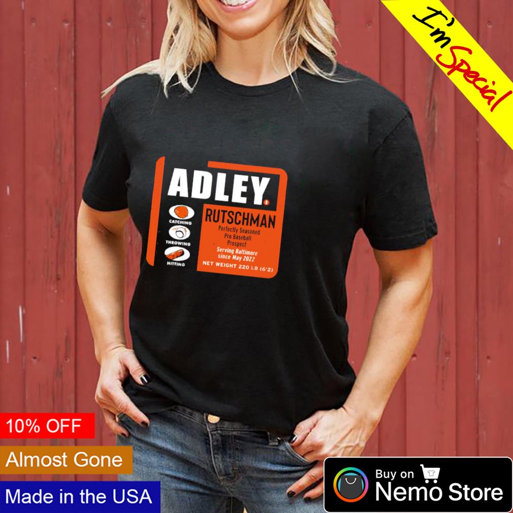 Number and Portrait Adley Rutschman Baltimore V-Neck T-Shirt