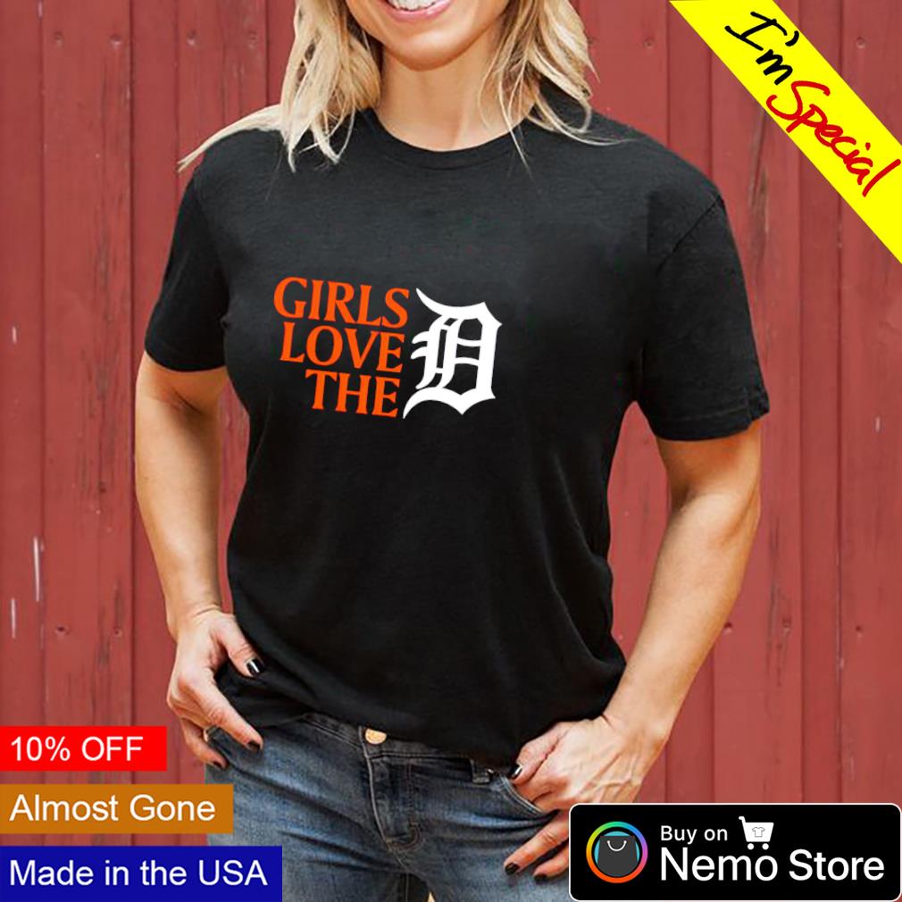 Detroit Tigers girls love the Detroit logo shirt, hoodie, sweater, long  sleeve and tank top