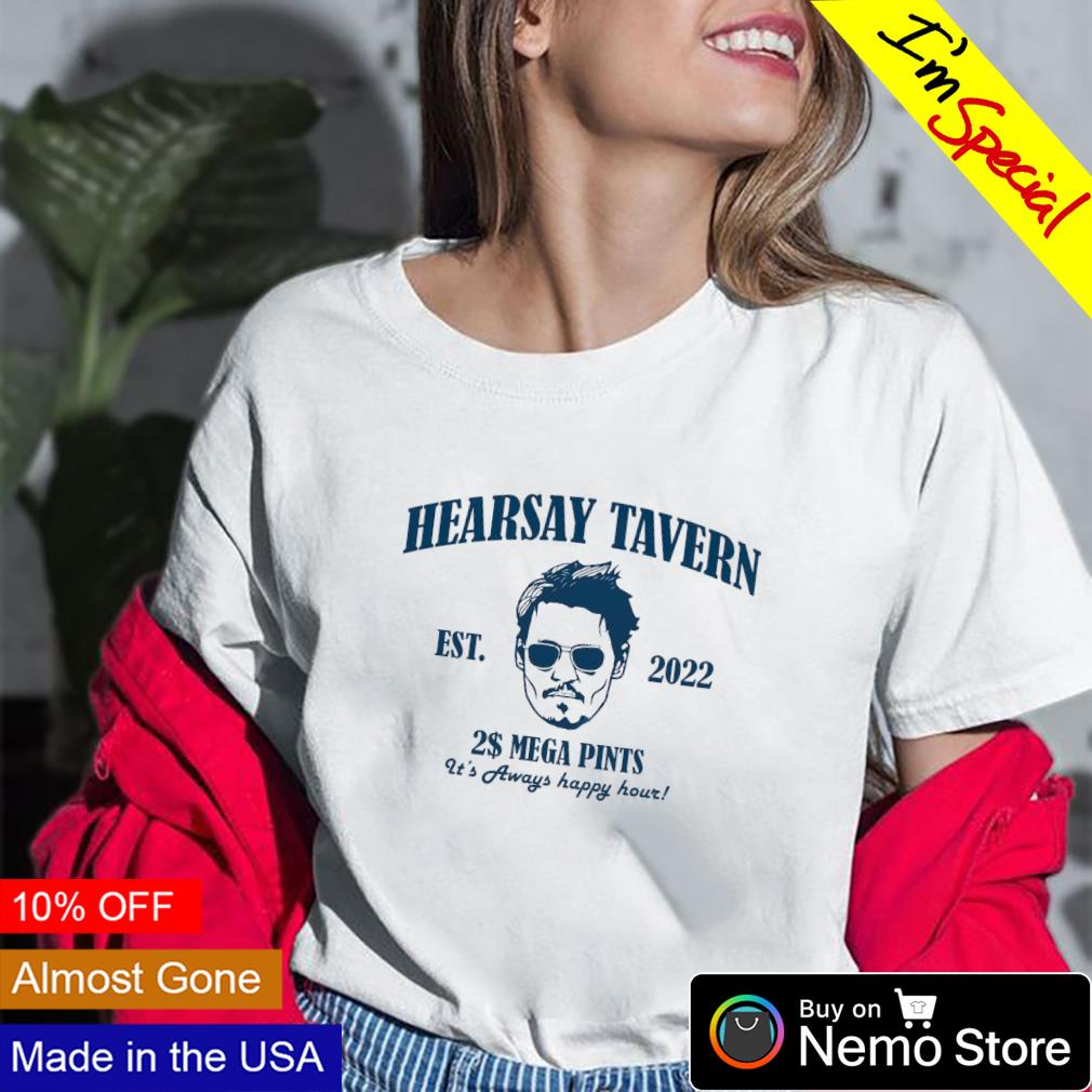 Johnny Depp Hearsay Tavern est 2022 shirt hoodie sweater and v