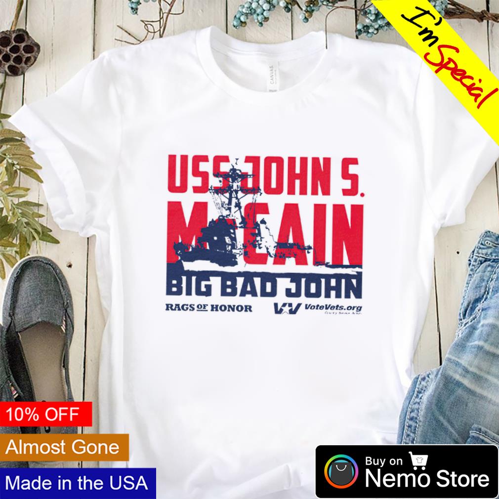 Uss John S. McCain big bad john shirt, hoodie, sweater and v-neck t-shirt