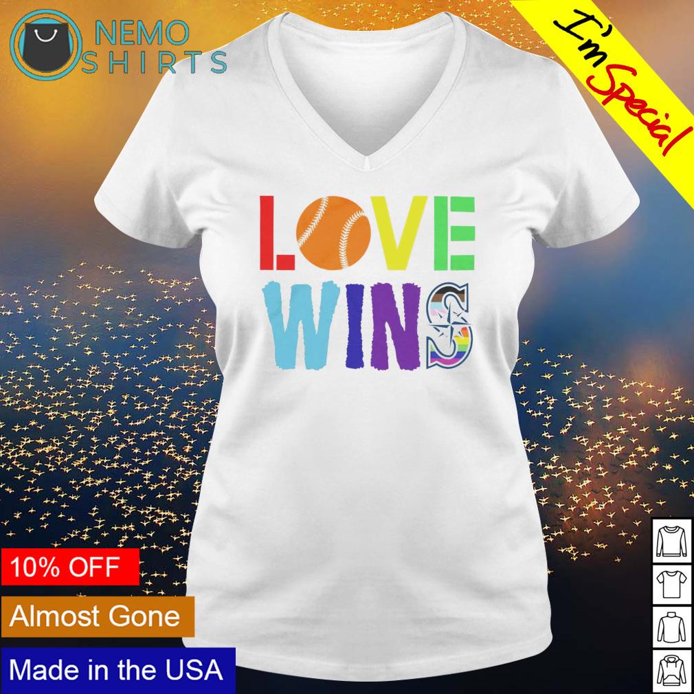 Seattle Mariners LGBT Pride Love wins logo shirt, hoodie, sweater
