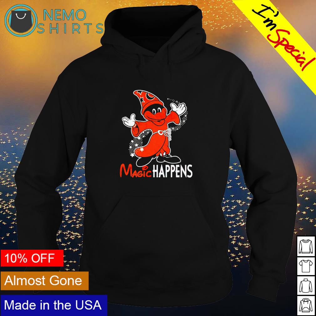 Magic Happens Baltimore Orioles mascot shirt, hoodie, sweater