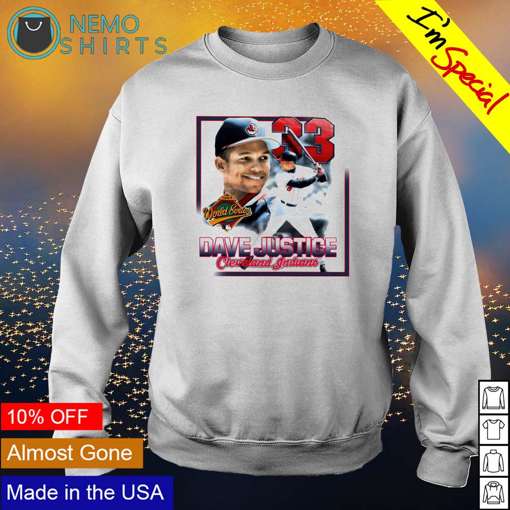 David Justice Cleveland Indians world series shirt, hoodie