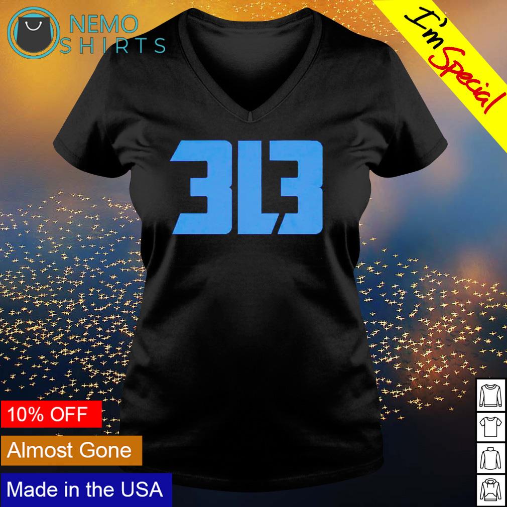 detroit lions 313 shirt' Men's T-Shirt