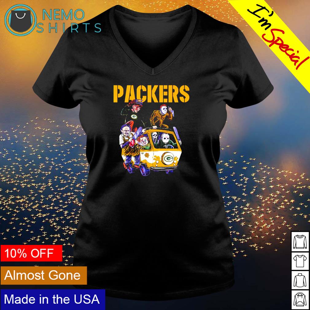 Horror Halloween car Green Bay Packers shirt, hoodie, sweater and