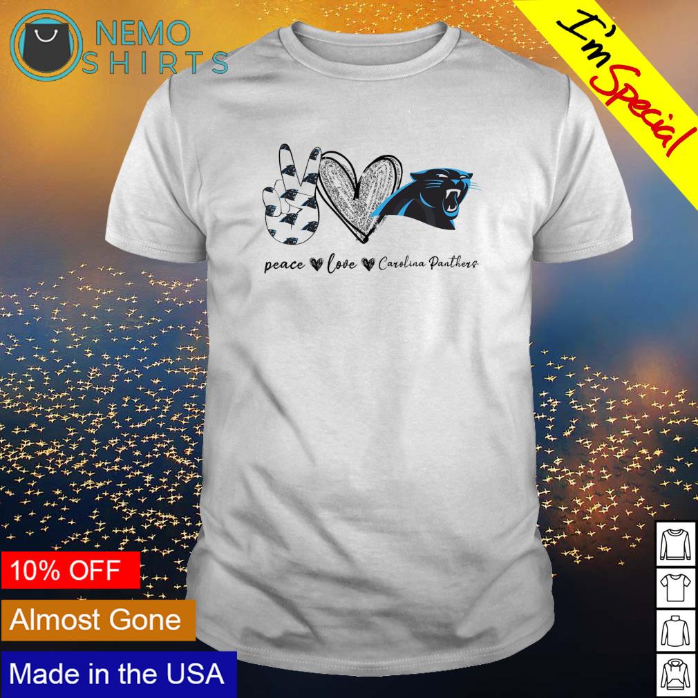 Peace love Carolina Panthers shirt, hoodie, sweater and v-neck t-shirt