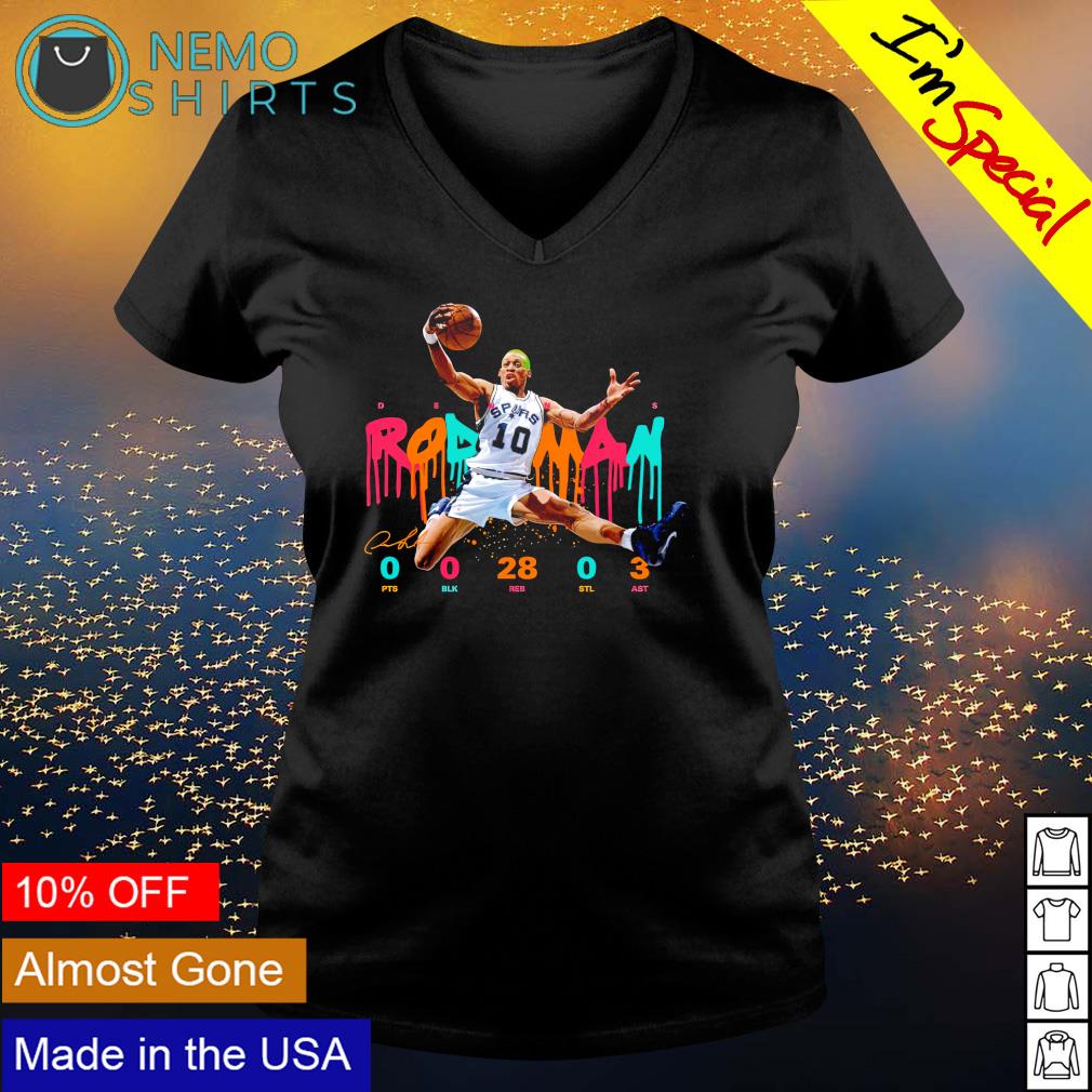 San Antonio Spurs Dennis Rodman signature colorful shirt, hoodie