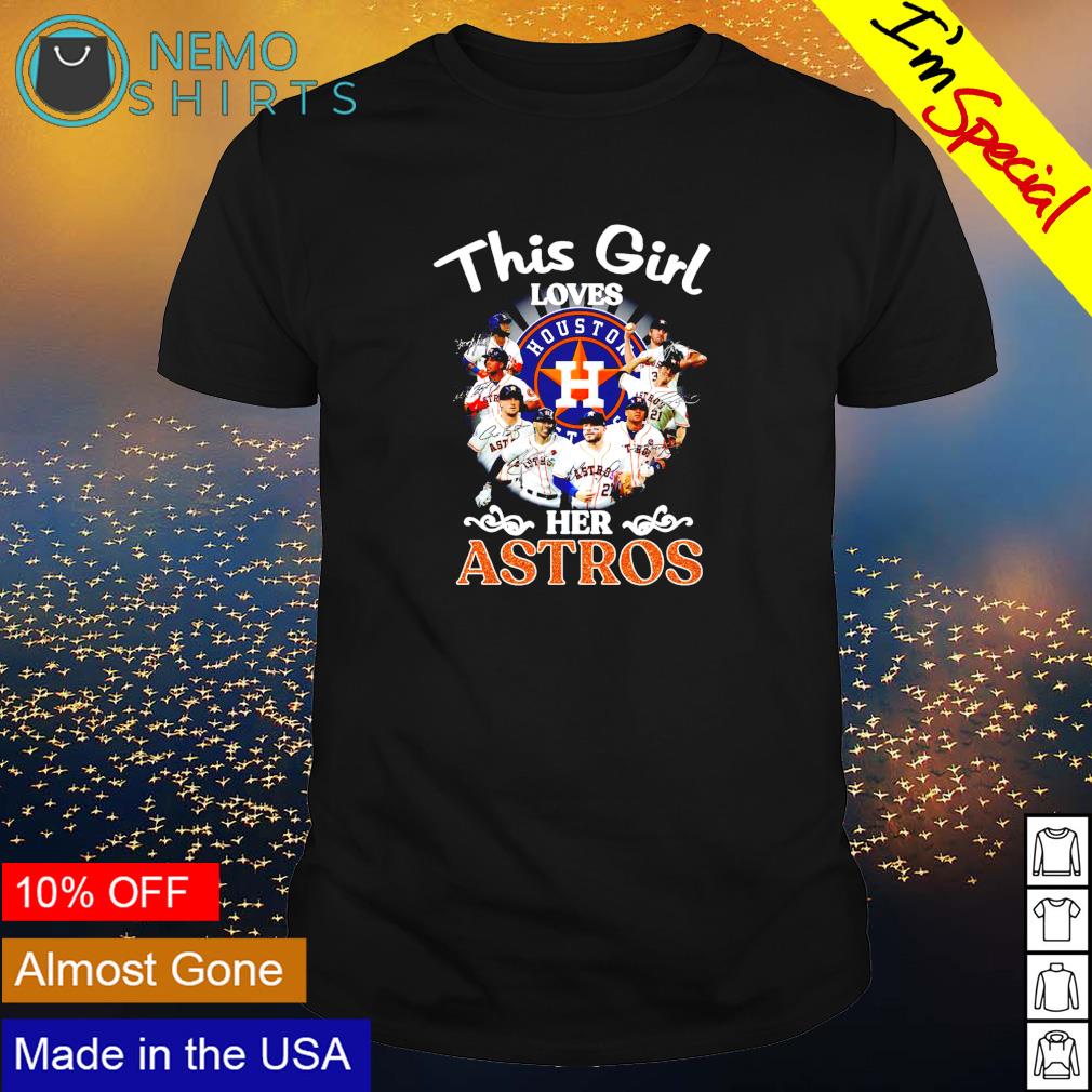 This girl loves her Houston Astros shirt, hoodie, sweater and v