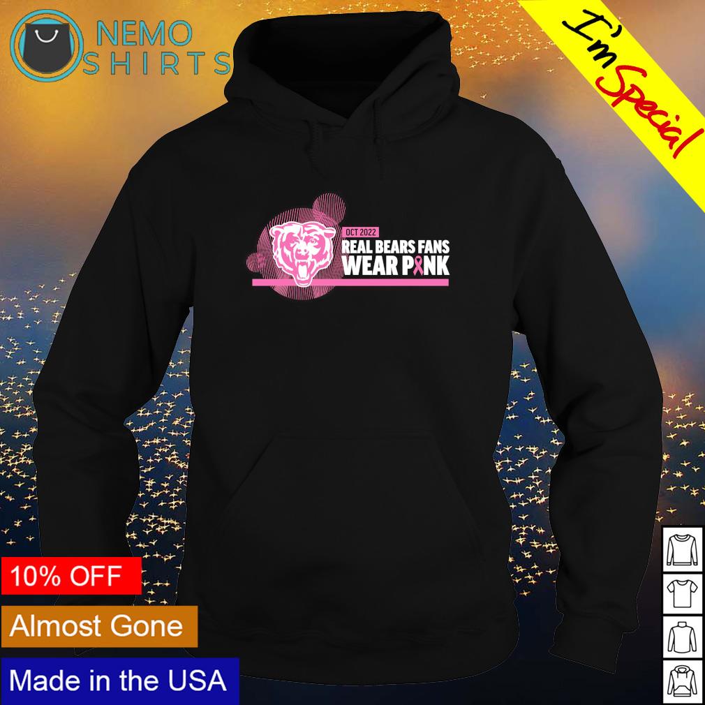 Chicago Bears breast cancer Oct 2022 real bears fans wear pink shirt,  hoodie, sweater and v-neck t-shirt