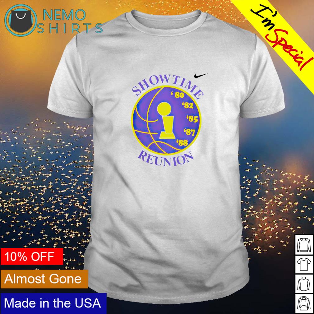 NBA Los Angeles Lakers Showtime Reunion 80 82 85 87 88 2022 T-Shirt,  hoodie, sweater, long sleeve and tank top