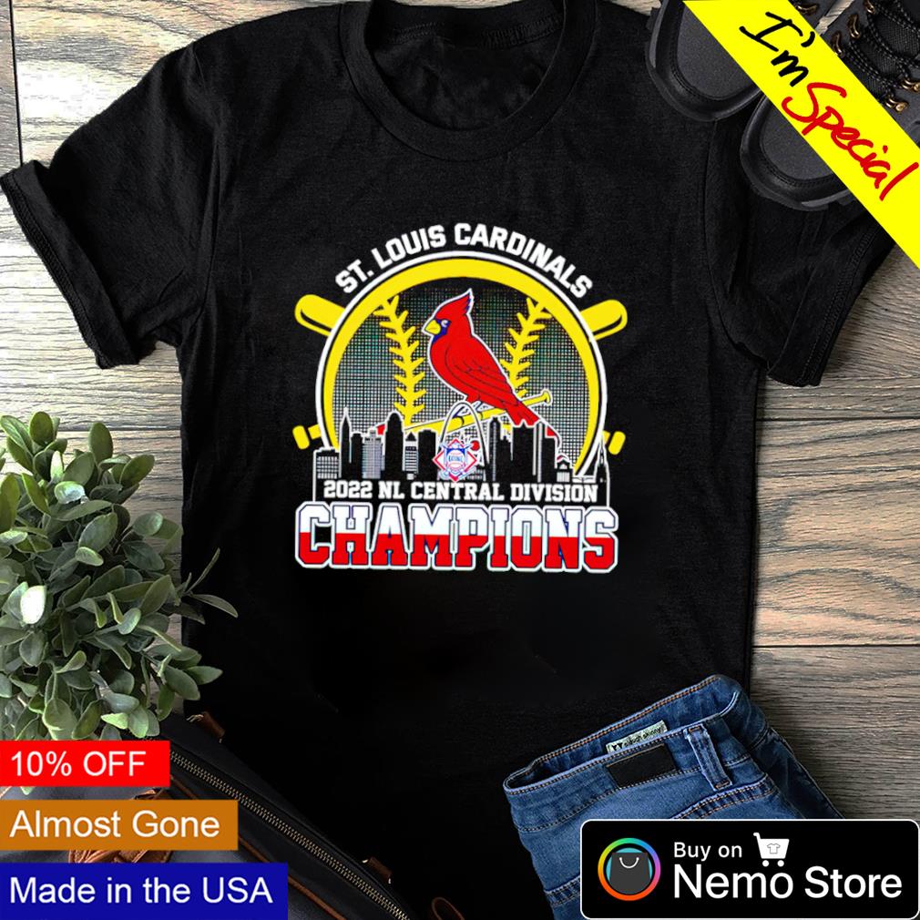 St. Louis Cardinals Skyline 2022 NL Central Division Champions shirt,  hoodie, sweater and v-neck t-shirt