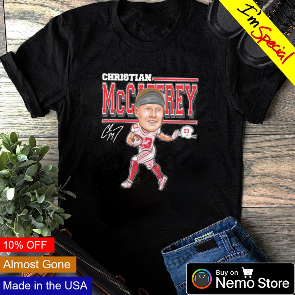 Christian Mccaffrey Graphic Toon 49ers Football Tee Shirt