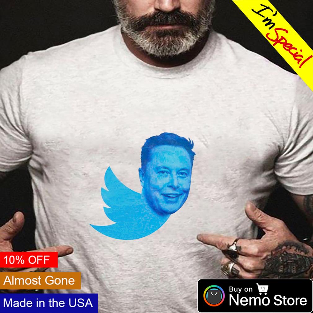 Elon Musk buy Twitter blue bird shirt