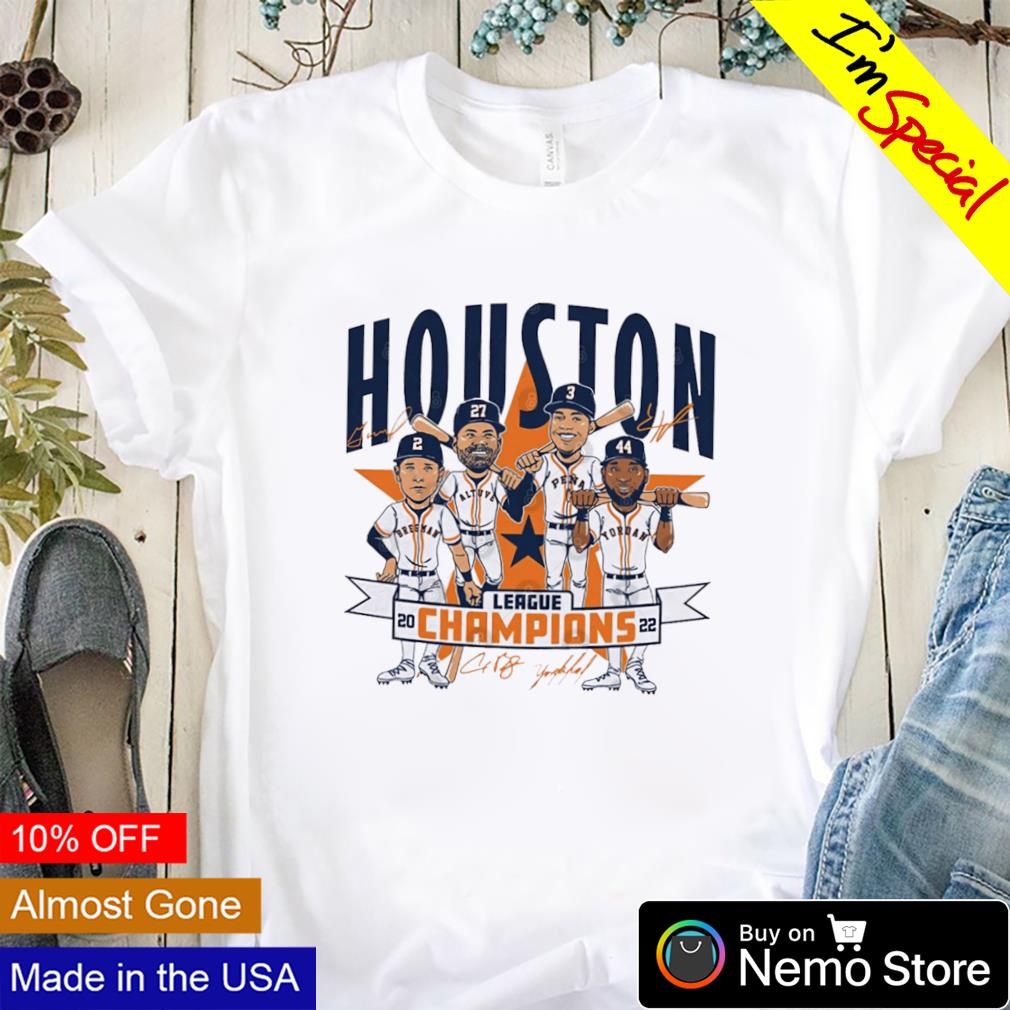 Houston Astros 2022 League Champions Caricature Shirt and Hoodie
