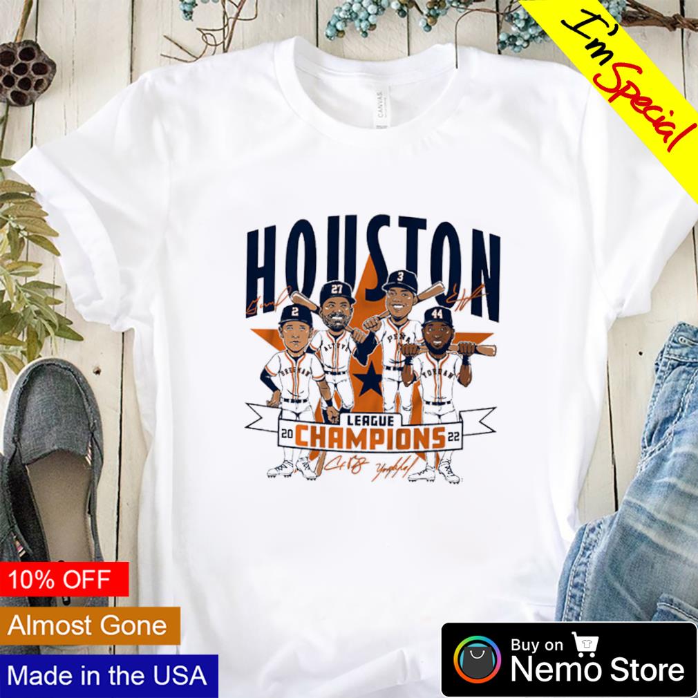 Houston Astros 2022 League Champions Caricature Shirt and Hoodie -  Skullridding