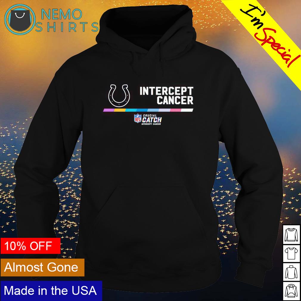 Indianapolis Colts intercept cancer nfl crucial catch shirt, hoodie,  sweater, long sleeve and tank top