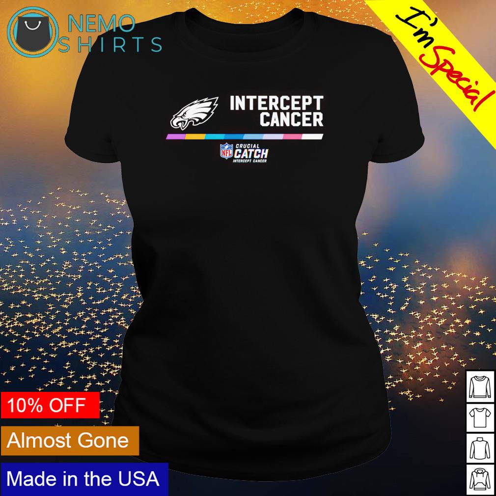 Official Philadelphia eagles intercept cancer T-shirt, hoodie, sweater,  long sleeve and tank top