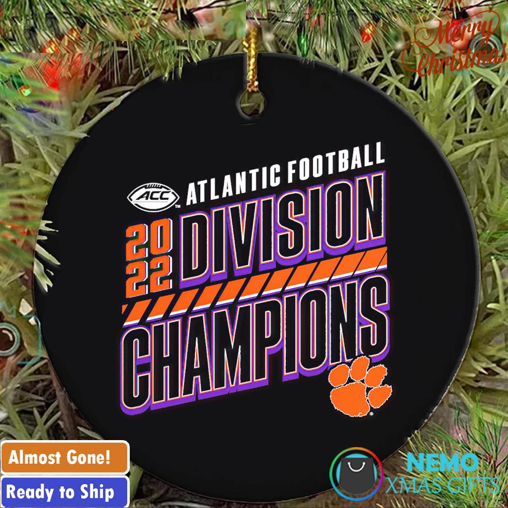 2022 ACC Atlantic Division Football Champions Clemson Tigers ornament