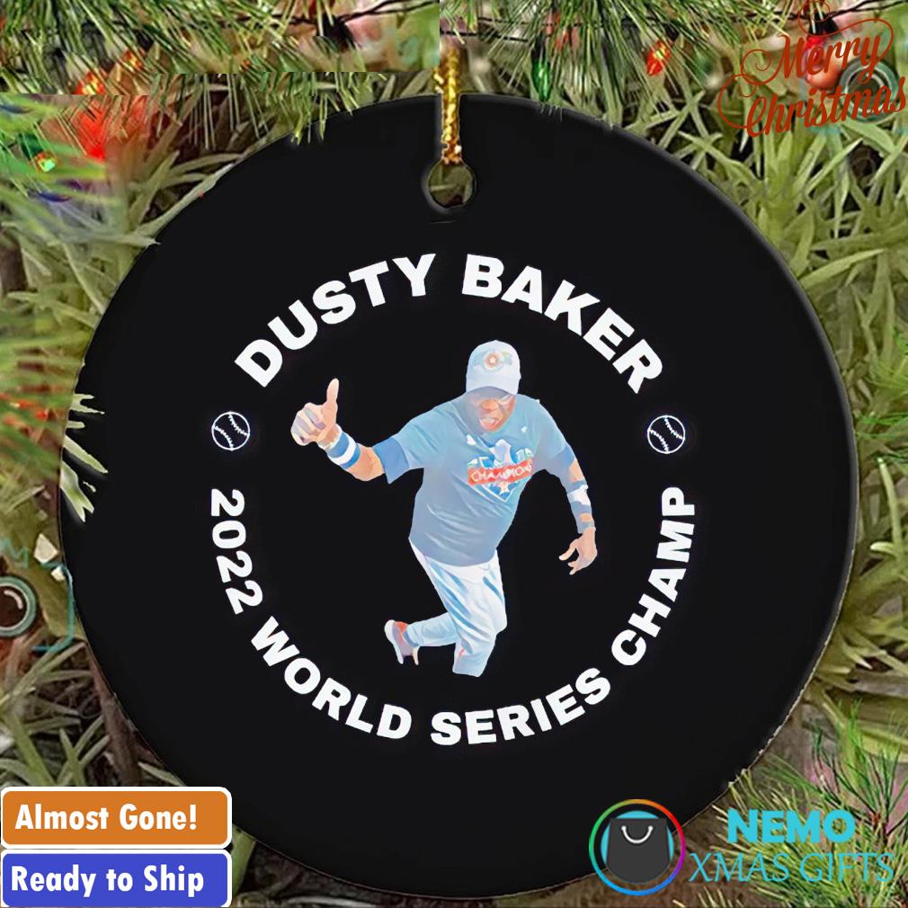 2022 world series champ Dusty Baker ornament