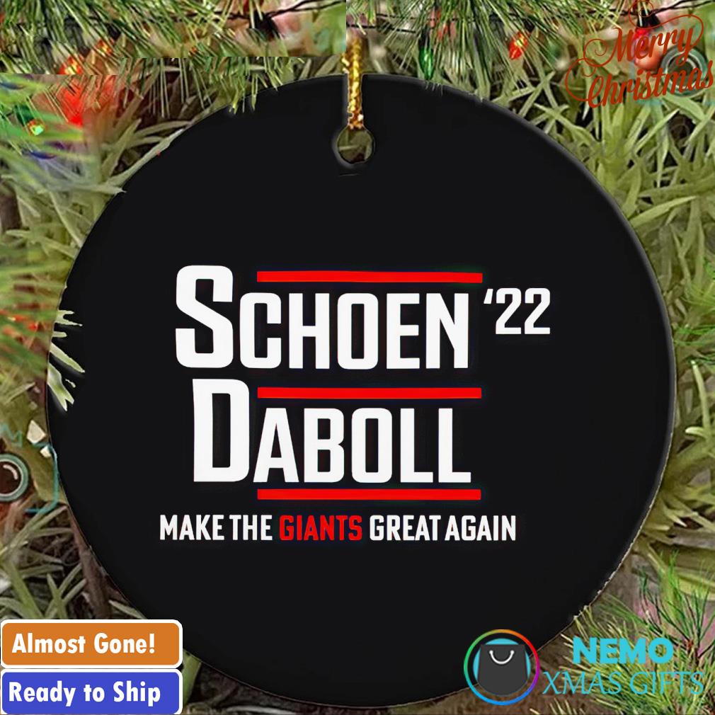 Schoen Daboll '22 make the giants great again ornament