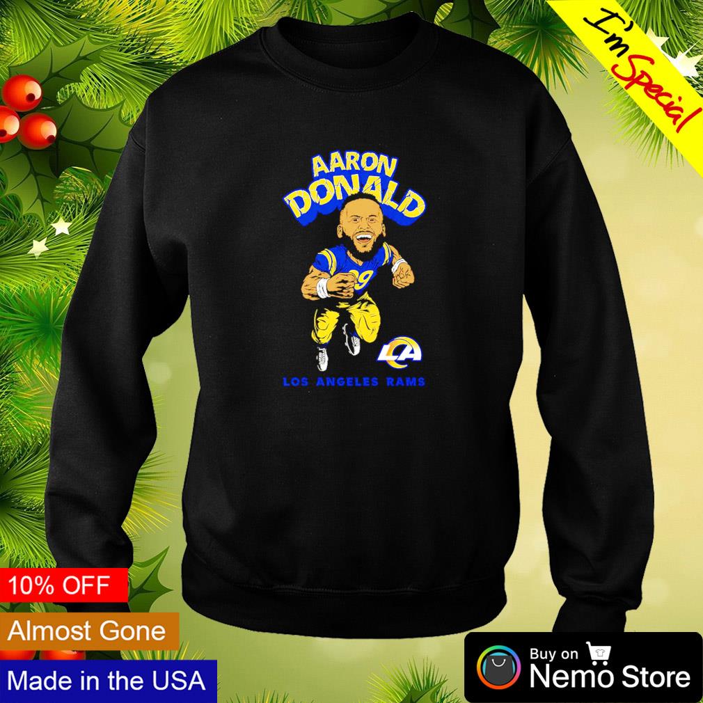 Los Angeles Rams Alternate Name & Number T-Shirt - Aaron Donald - Mens