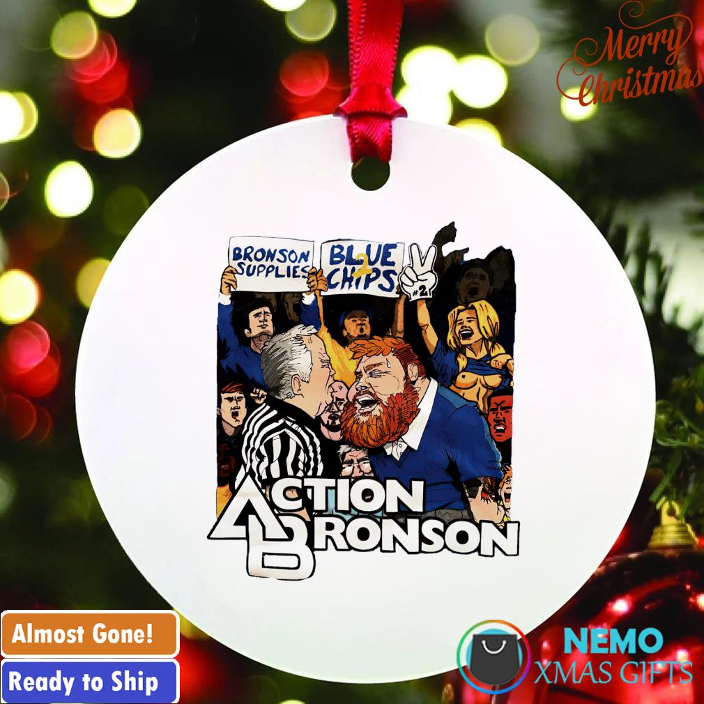 Bronson supplies blue two chips ornament