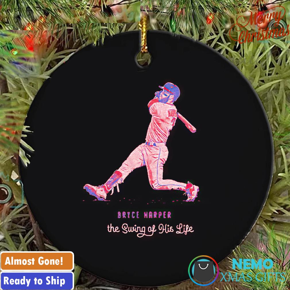 Bryce Harper the swing of his life Phillies ornament