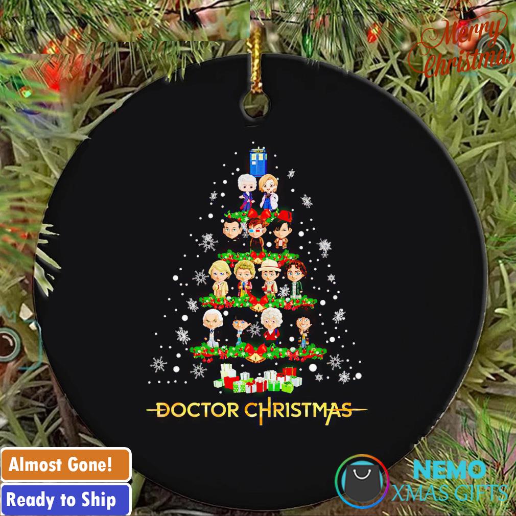 Christmas tree Doctor characters chibi ornament