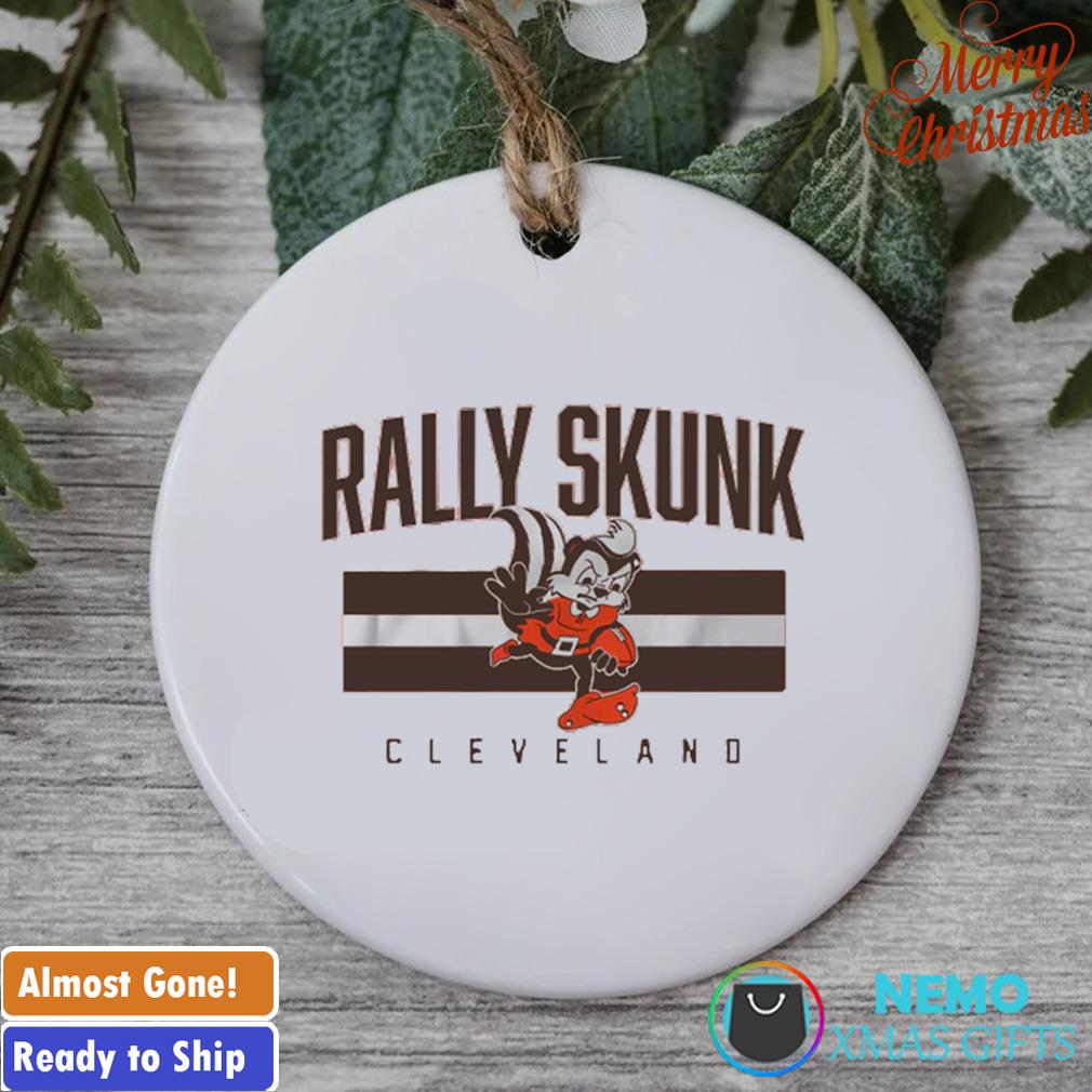 Cleveland Browns Rally Skunk Ornament