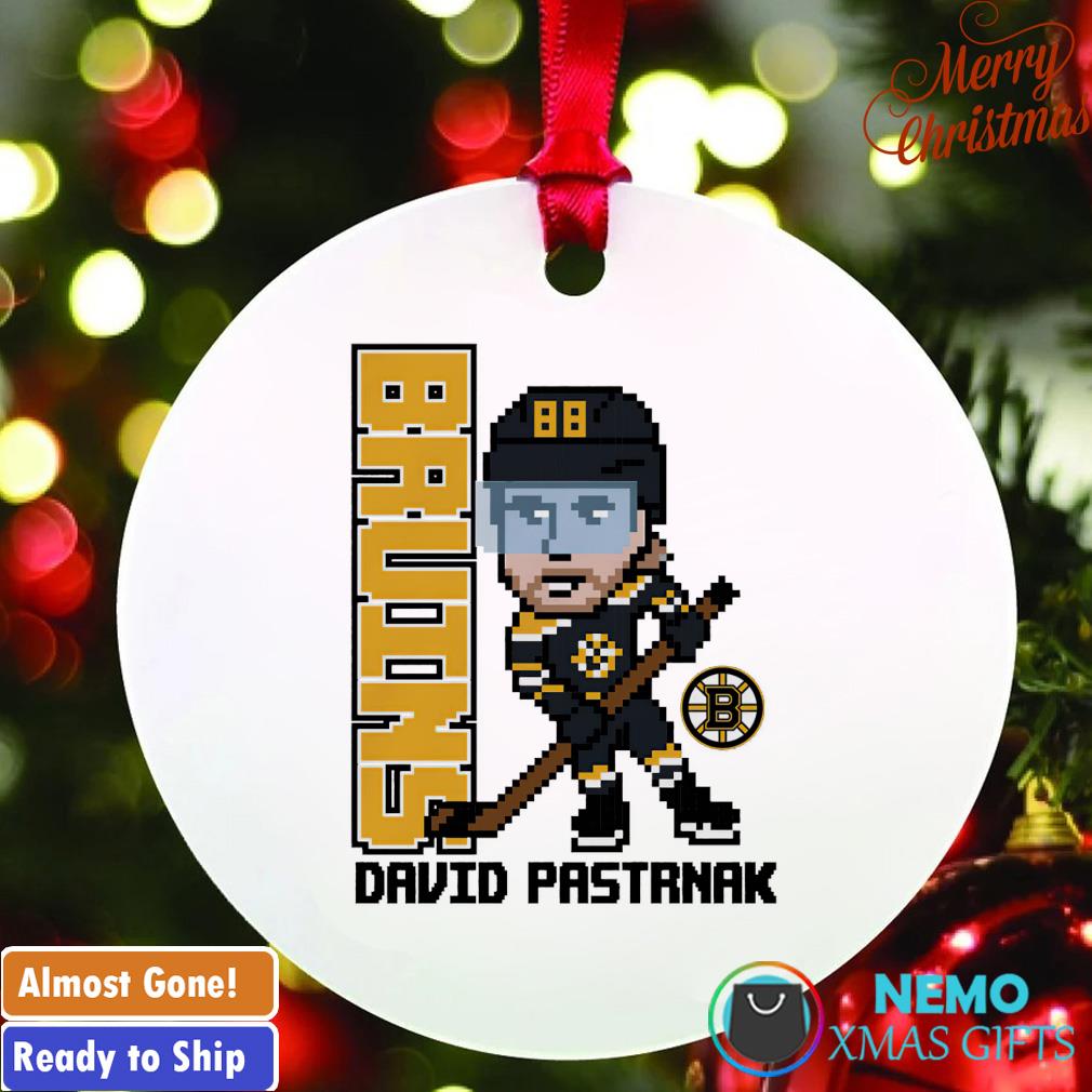 David Pastrnak Boston Bruins pixel player 2.0 ornament