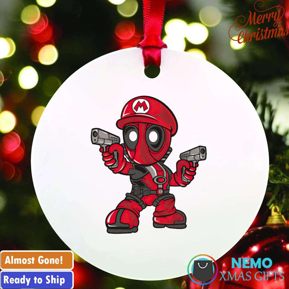 Deadpool Mario ornament
