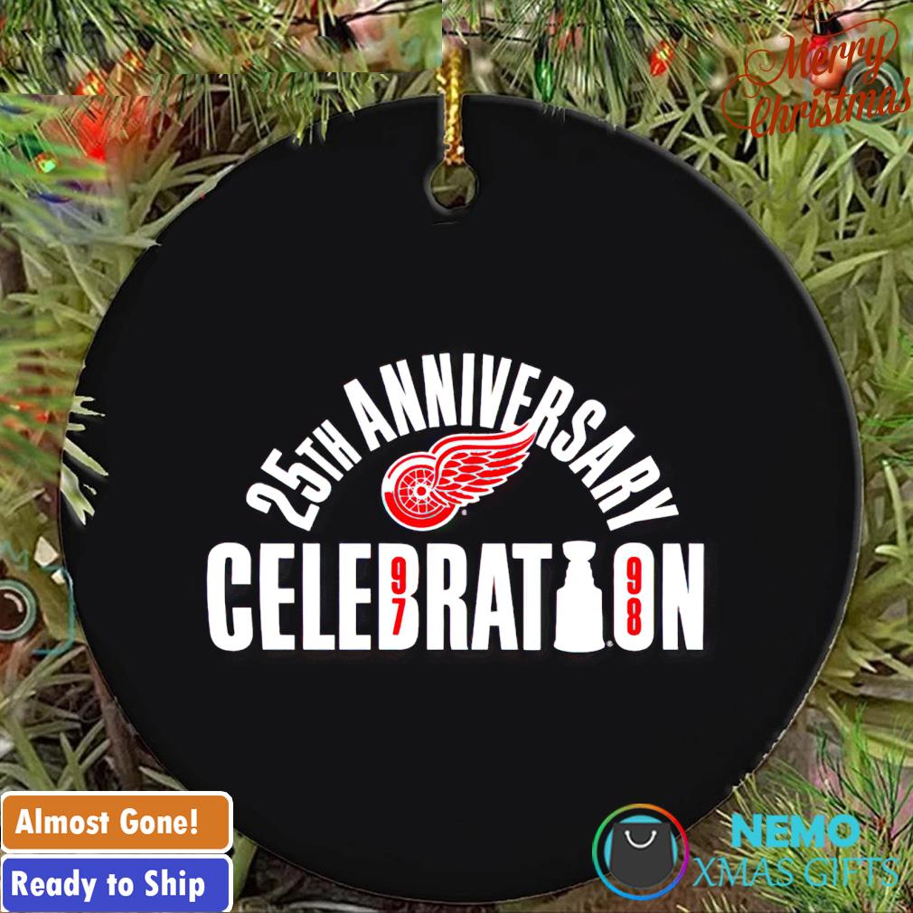Detroit Red Wings 25Th anniversary celebration ornament