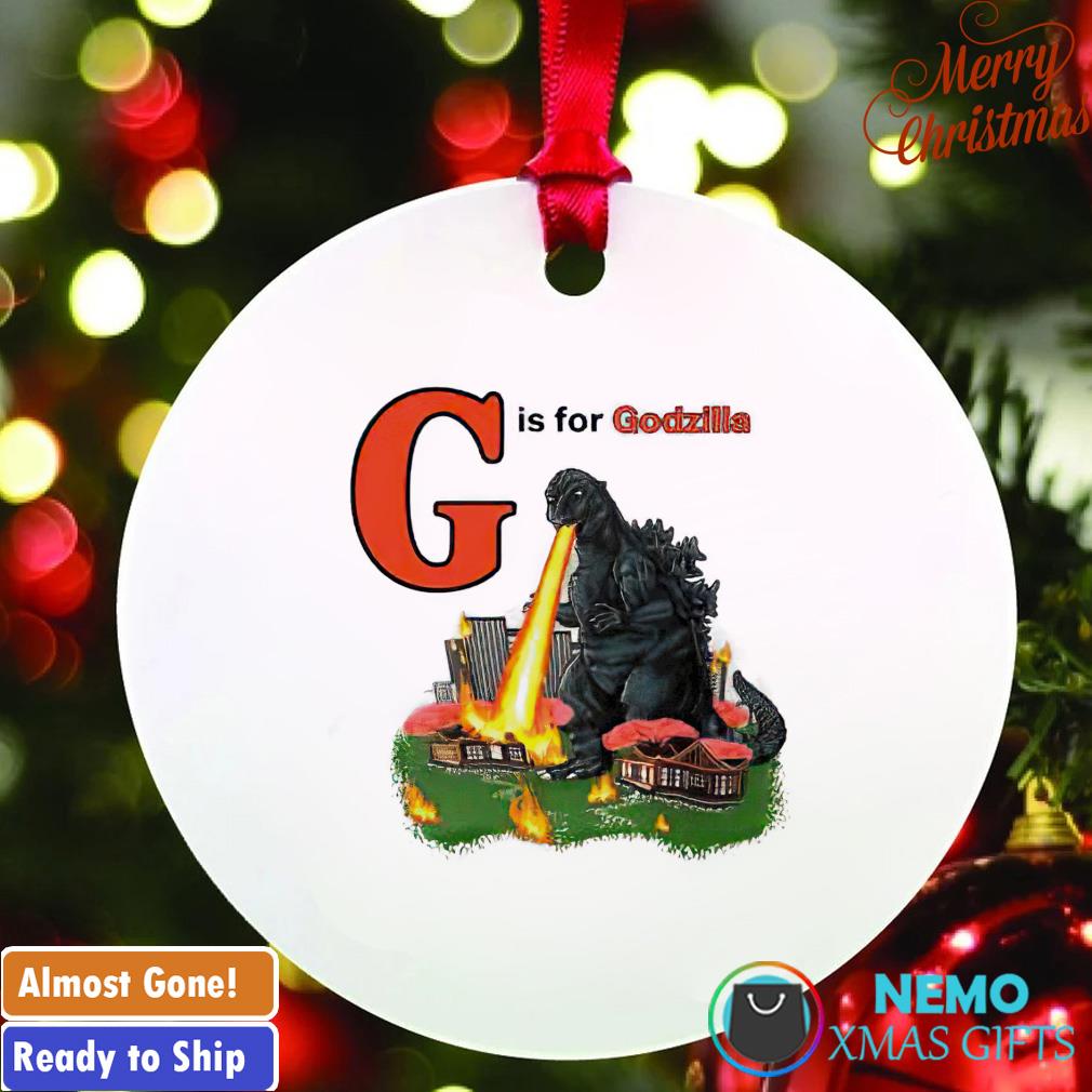 Gis for Godzilla ornament