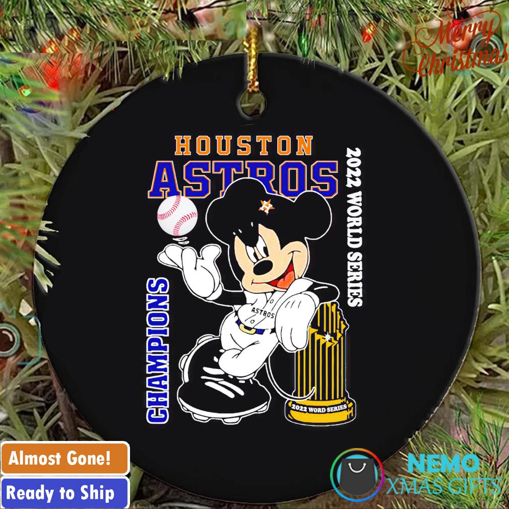 Houston Astros 2022 World Series Champions Mickey Mouse cup ornament