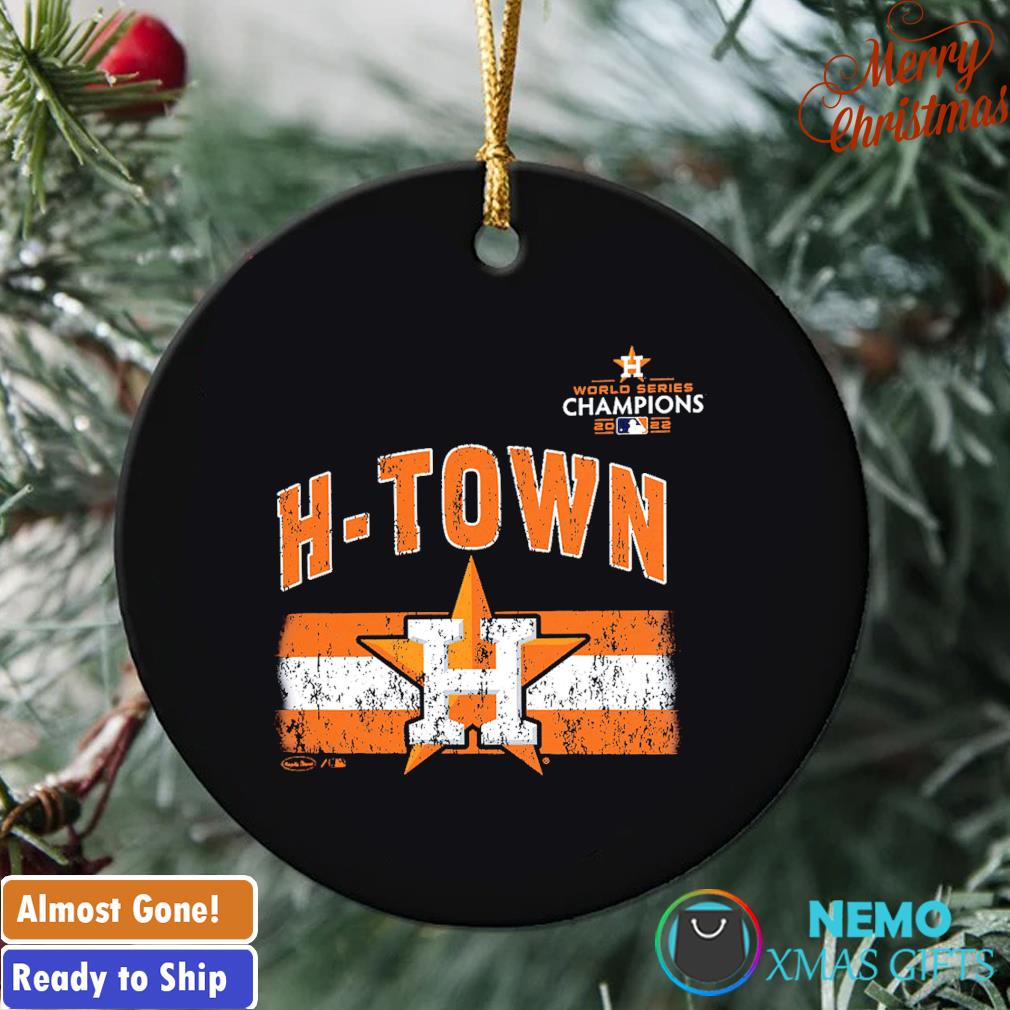 Houston Astros Merry Christmas Circle Ornament