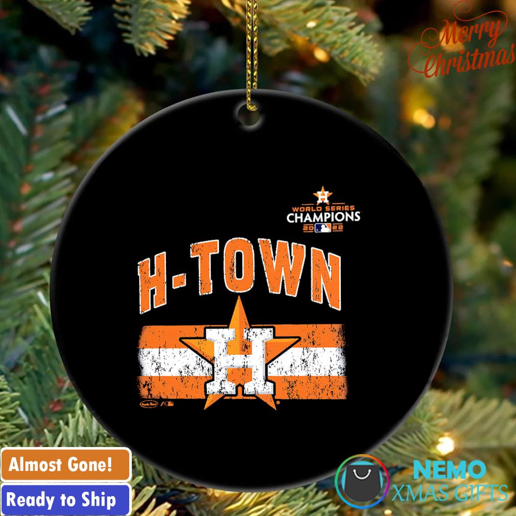 Houston Astros Merry Christmas Circle Ornament