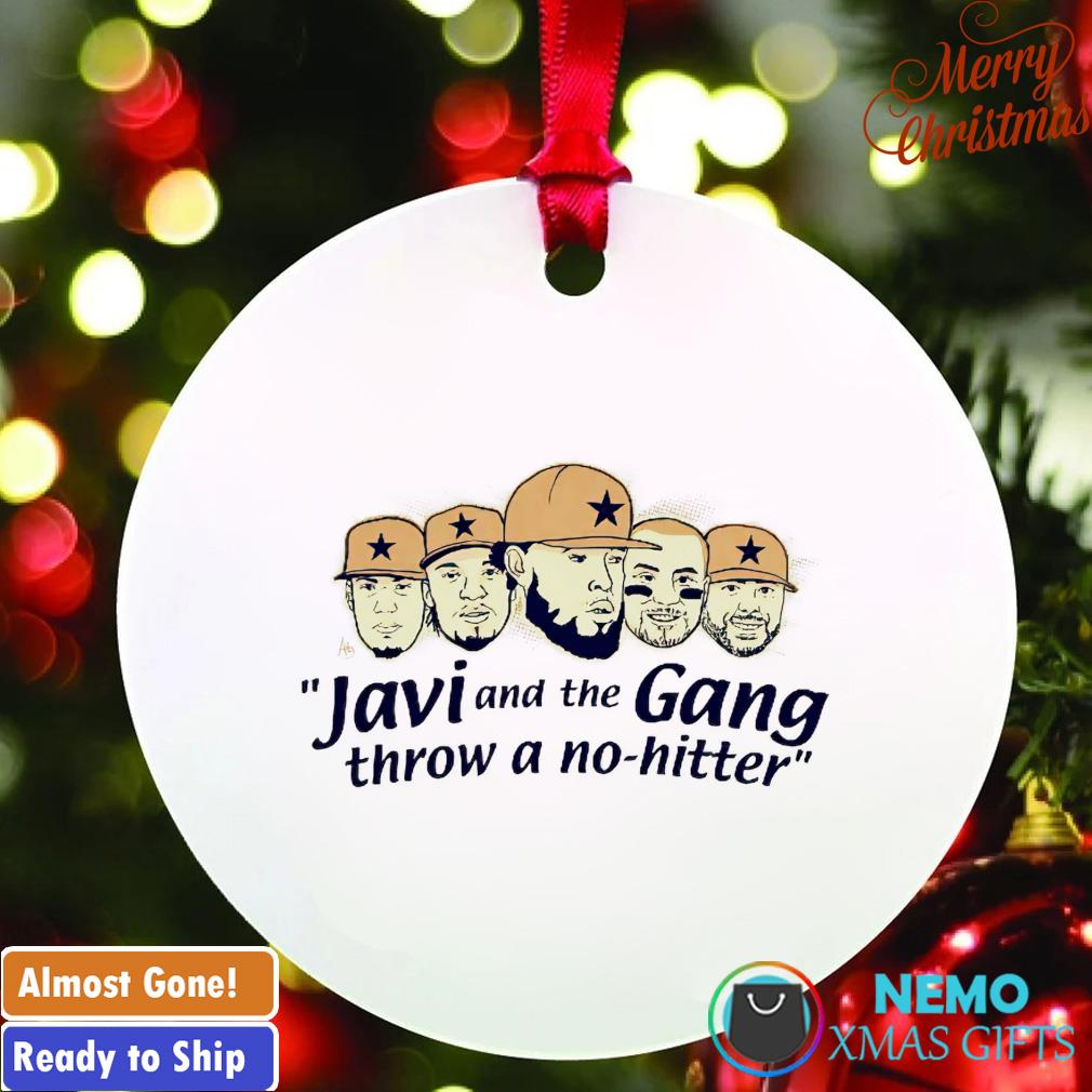 Javi and the gang throw a no-hitter ornament