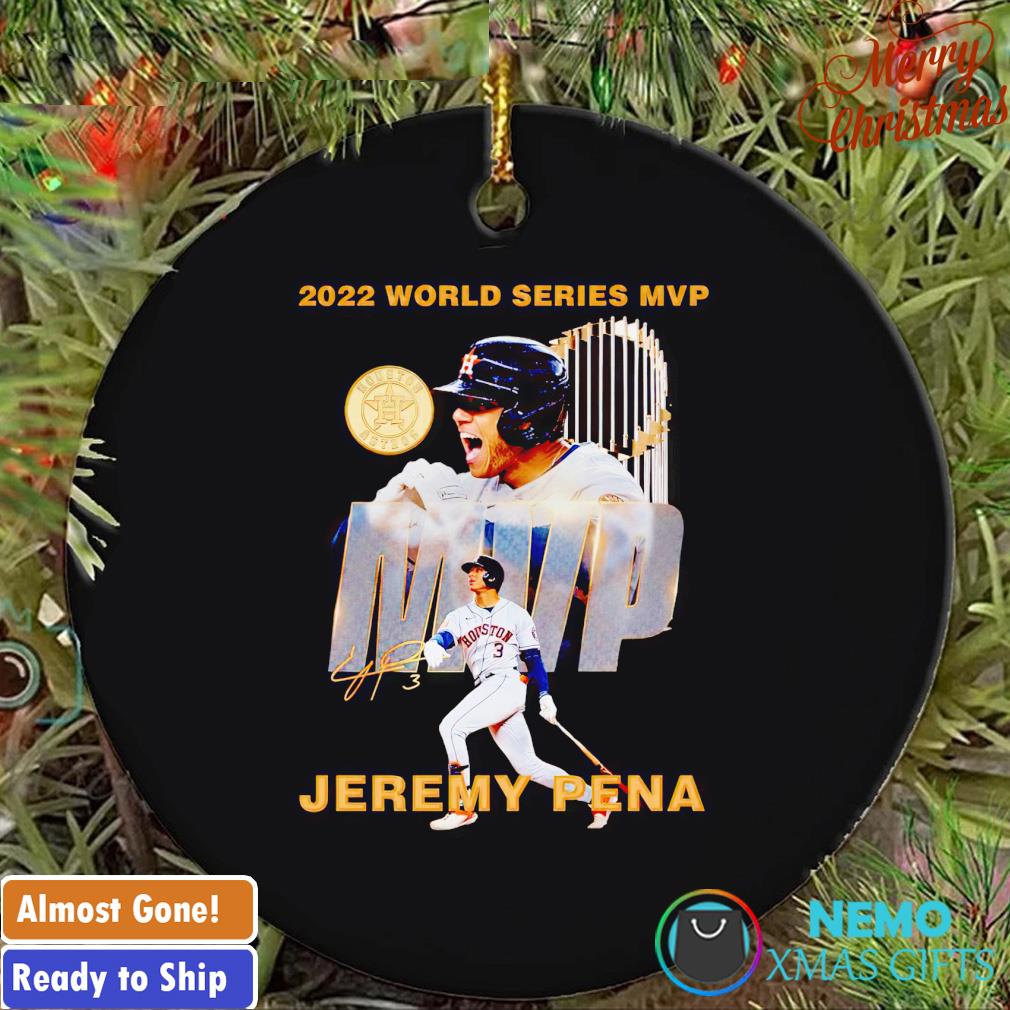 Jeremy Pena signature Astros 2022 world series MVP ornament