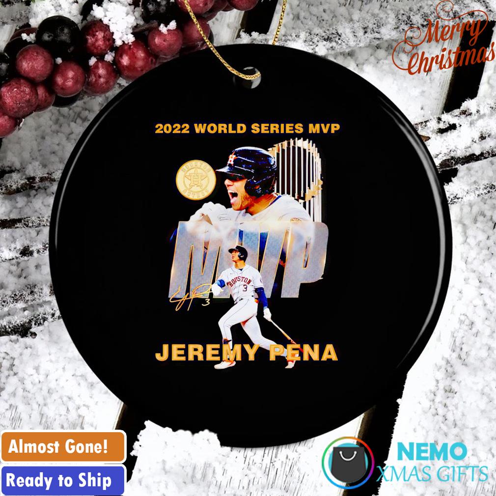 Jeremy Pena signature Astros 2022 world series MVP ornament