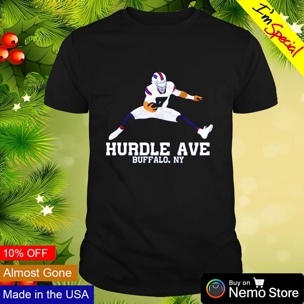 Josh Allen Hurdle Buffalo Bills Tshirt -  Josh Allen Hurdle  Buffalo Bills Tshirt